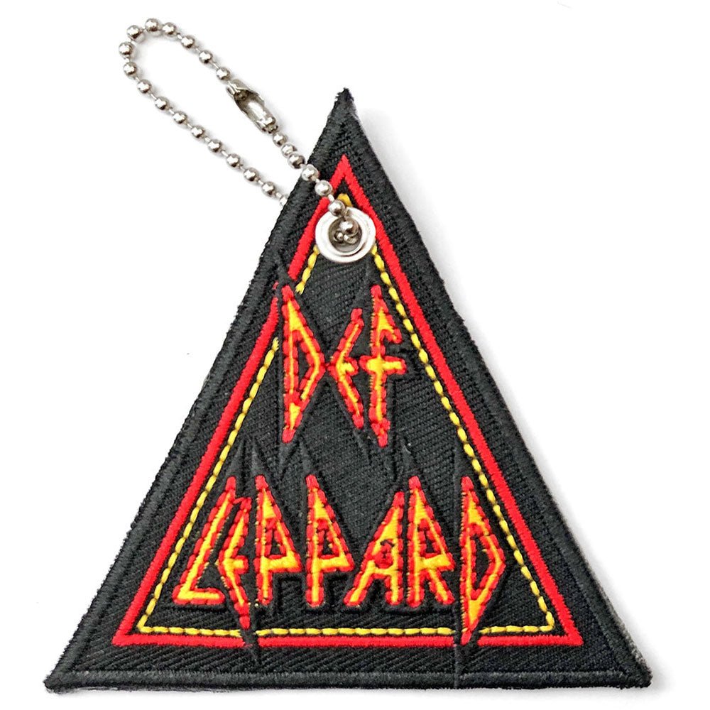 DEF LEPPARD デフレパード (デビュー 45周年 ) - Tri Logo / パッチ / キーホルダー - PGS
